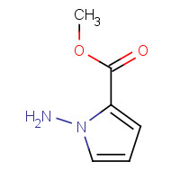 1H-Pyrrole-2-carboxylicacid,1-amino-,methylester(9CI) (CAS: 122181-85-5) - Chemical Structure and Molecular Formula 