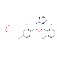 Isoconazole nitrate (CAS: 24168-96-5) - Chemical Structure and Molecular Formula 
