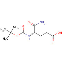 BOC-GLU-NH2 (CAS: 18800-74-3) - Chemical Structure and Molecular Formula 