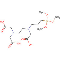N-[(3-Trimethoxysilyl)propyl]ethylenediaminetriacetic  acid (CAS: 84127-79-7) - Chemical Structure and Molecular Formula 
