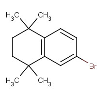 6-BROMO-1,1,4,4-TETRAMETHYL-1,2,3,4-TETRAHYDRONAPHTHALENE (CAS: 27452-17-1) - Chemical Structure and Molecular Formula 