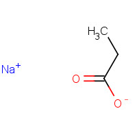 Sodium propionate (CAS: 137-40-6) - Chemical Structure and Molecular Formula 