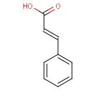 trans-Cinnamic acid chemical structure trans-Cinnamic acid (CAS: 140-10-3) - Chemical Structure and Molecular Formula