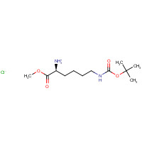 N-Boc-L-lysine methyl ester hydrochloride (CAS: 2389-48-2) - Chemical Structure and Molecular Formula 