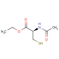 N-Acetyl-L-cysteine ethyl ester (CAS: 59587-09-6) - Chemical Structure and Molecular Formula 