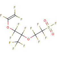 Perfluoro(4-methyl-3,6-dioxaoct-7-ene)sulfonyl fluoride (CAS: 16090-14-5) - Chemical Structure and Molecular Formula 