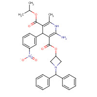 Azelnidipine (CAS: 123524-52-7) - Chemical Structure and Molecular Formula 