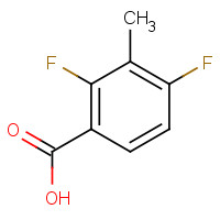 2,4-DIFLUORO-3-METHYLBENZOIC ACID (CAS: 112857-68-8) - Chemical Structure and Molecular Formula 
