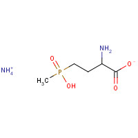 Glufosinate-ammonium (CAS: 77182-82-2) - Chemical Structure and Molecular Formula 