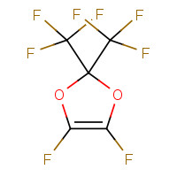 4,5-Difluoro-2,2-bis(trifluoromethyl)-1,3-dioxole (CAS: 37697-64-6) - Chemical Structure and Molecular Formula 
