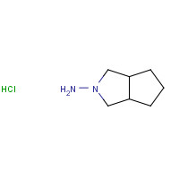 N-AMINO-3-AZABICYCLO[3.3.0]OCTANE HCL (CAS: 54528-00-6) - Chemical Structure and Molecular Formula 