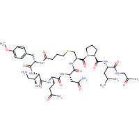 (BUTYRYL1,TYR(ME)2)-1-CARBAOXYTOCIN TRIFLUOROACETATE SALT (CAS: 37025-55-1) - Chemical Structure and Molecular Formula 