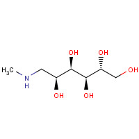 Meglumine (CAS: 6284-40-8) - Chemical Structure and Molecular Formula 
