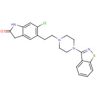 Ziprasidone (CAS: 146939-27-7) - Chemical Structure and Molecular Formula 