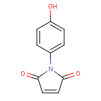 4-Maleimidophenol (CAS: 7300-91-6) - Chemical Structure and Molecular Formula 