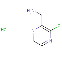 (3-chloropyrazin-2-yl)methanamine hydrochloride (CAS: 867165-53-5) - Chemical Structure and Molecular Formula 