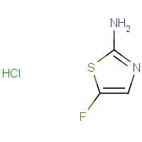 5-FLUOROTHIAZOL-2-AMINE HYDROCHLORIDE (CAS: 745053-64-9) - Chemical Structure and Molecular Formula 