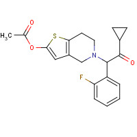 PRASUGREL HYDROCHLORIDE (CAS: 389574-19-0) - Chemical Structure and Molecular Formula 