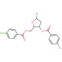 1-Chloro-3,5-di-(4-chlorobenzoyl)-2-deoxy-D-ribose chemical structure 1-Chloro-3,5-di-(4-chlorobenzoyl)-2-deoxy-D-ribose (CAS: 21740-23-8) - Chemical Structure and Molecular Formula
