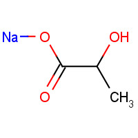 Sodium lactate (CAS: 72-17-3) - Chemical Structure and Molecular Formula 