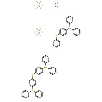 4-Thiophenyl phenyl diphenyl sulfonium hexafluoroantimonate (CAS: 71449-78-0) - Chemical Structure and Molecular Formula 