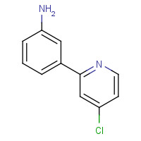 4-chloro-3-(pyridin-2-yl)benzenamine (CAS: 879088-41-2) - Chemical Structure and Molecular Formula 