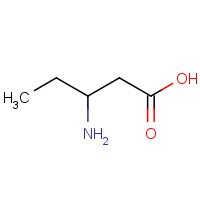 (R)-3-Aminopentanoic acid (CAS: 131347-76-7) - Chemical Structure and Molecular Formula 