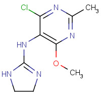 Moxonidine hydrochloride (CAS: 75438-58-3) - Chemical Structure and Molecular Formula 