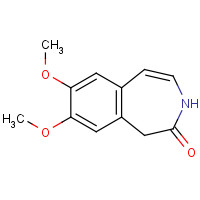 1,3-Dihydro-7,8-dimethoxy-2H-3-benzazepin-2-one (CAS: 73942-87-7) - Chemical Structure and Molecular Formula 