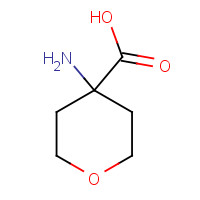 4-AMINO-TETRAHYDRO-PYRAN-4-CARBOXYLIC ACID (CAS: 39124-20-4) - Chemical Structure and Molecular Formula 