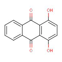 1,4-Dihydroxyanthraquinone (CAS: 81-64-1) - Chemical Structure and Molecular Formula 