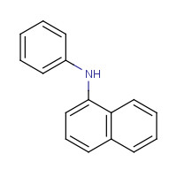 N-Phenyl-1-naphthylamine (CAS: 90-30-2) - Chemical Structure and Molecular Formula 