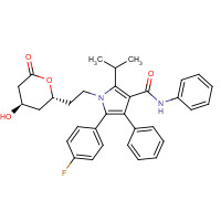 Atorvastatin lactone (CAS: 125995-03-1) - Chemical Structure and Molecular Formula 