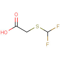 Difluoromethylthioacetic acid (CAS: 83494-32-0) - Chemical Structure and Molecular Formula 