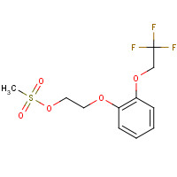 2-[2-(2,2,2-Trifluoroethoxy)phenoxy]ethyl methanesulfonate (CAS: 160969-03-9) - Chemical Structure and Molecular Formula 