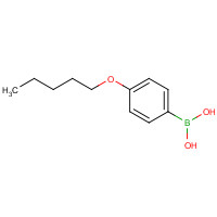 (4-PENTYLOXYPHENYL)BORONIC ACID (CAS: 146449-90-3) - Chemical Structure and Molecular Formula 