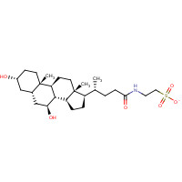 TAUROURSODEOXYCHOLIC ACID (CAS: 14605-22-2) - Chemical Structure and Molecular Formula 