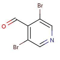 3,5-Dibromopyridine-4-carboxaldehyde (CAS: 70201-42-2) - Chemical Structure and Molecular Formula 
