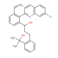 2-(2-(3-(2-(7-Chloro-2-quinolinyl)-ethenylphenyl)-3-hydroxypropyl)phenyl)-2-propanol (CAS: 142569-70-8) - Chemical Structure and Molecular Formula 