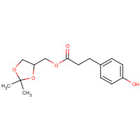 (4S)-(2,2-dimethyl-1,3-dioxolan-4-yl)-3-(4-hydroxybenzene) propanoic acid,methyl ester (Landiolol) (CAS: 144256-11-1) - Chemical Structure and Molecular Formula 