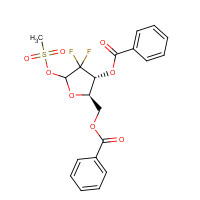 3,5-Bis(benzoyl)-1-methanesulfonyloxy-2-deoxy-2,2-difluororibose (CAS: 134877-43-3) - Related Chemical Product