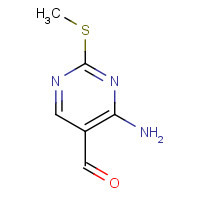 4-AMINO-2-METHYLTHIO-PYRIMIDINE-5-CARBALDEHYDE (CAS: 770-31-0) - Chemical Structure and Molecular Formula 