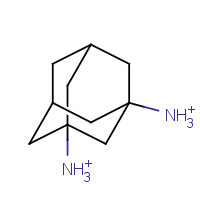 1,3-Adamantanediamine (CAS: 10303-95-4) - Chemical Structure and Molecular Formula 