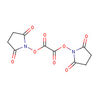 DI(N-SUCCINIMIDYL) OXALATE (CAS: 57296-03-4) - Chemical Structure and Molecular Formula 