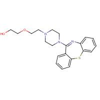 2-[2-(4-Dibenzo[b,f][1,4]thiazepin-11-yl-1-piperazinyl)ethoxy]-ethanol (CAS: 111974-69-7) - Chemical Structure and Molecular Formula 