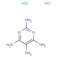 2,4,5,6-Tetraaminopyrimidine dihydrochloride (CAS: 39944-62-2) - Chemical Structure and Molecular Formula 
