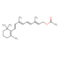 Retinyl acetate (CAS: 127-47-9) - Chemical Structure and Molecular Formula 