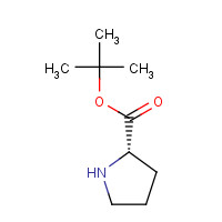H-PRO-OTBU (CAS: 2812-46-6) - Chemical Structure and Molecular Formula 