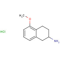 (S)-2-Amino-5-methoxytetralin Hydrochloride (CAS: 58349-17-0) - Chemical Structure and Molecular Formula 