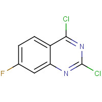 2,4-Dichloro-7-fluoroquinazoline (CAS: 174566-15-5) - Chemical Structure and Molecular Formula 